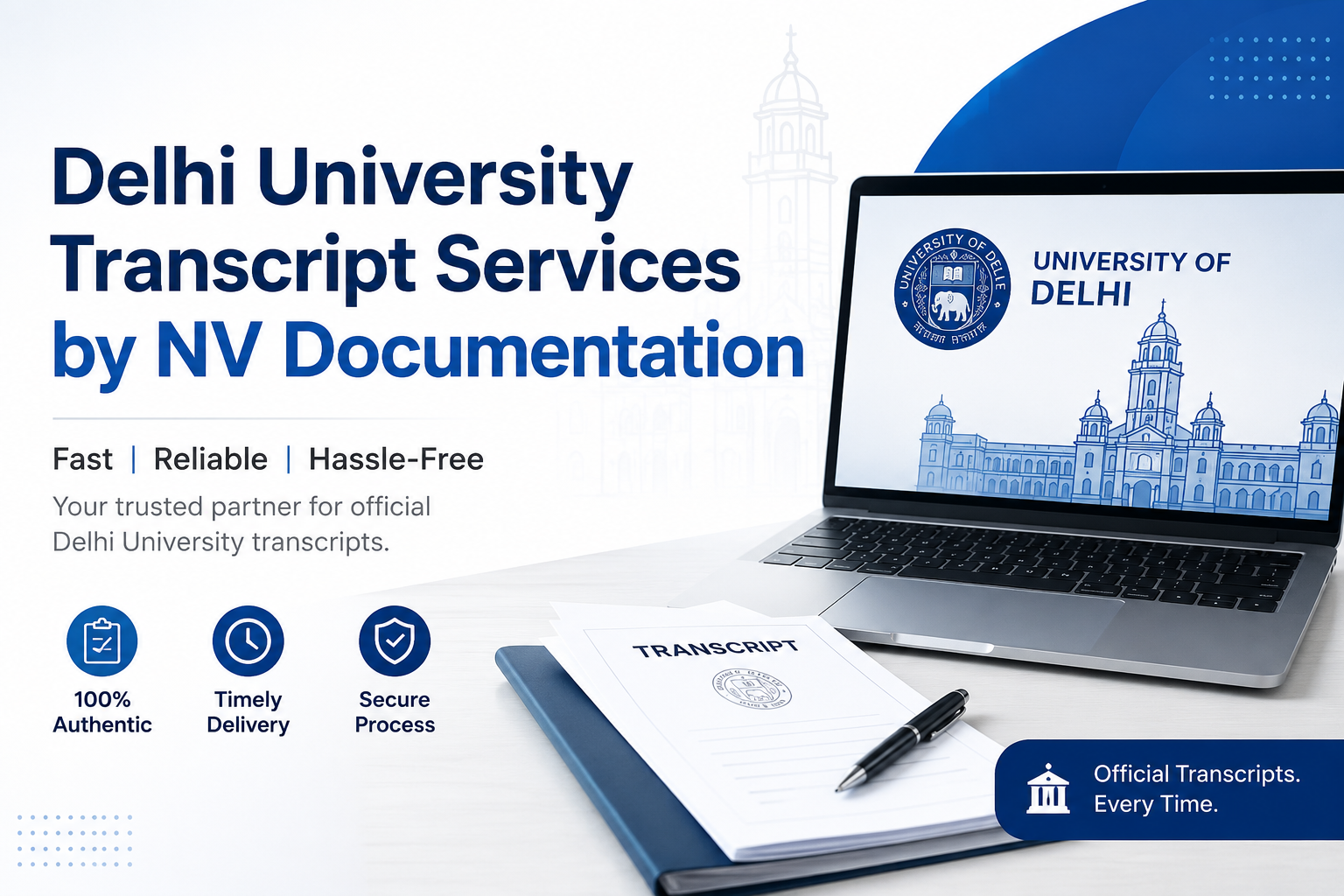 Delhi University Transcript Service Provider